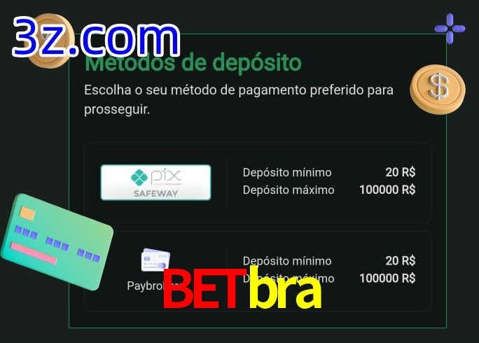 O cassino Betbra oferece uma grande variedade de métodos de pagamento
